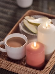 Lights4fun Set of 3 Orange Outdoor Battery Operated TruGlow ® Candles - Image 5 of 6
