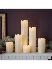Lights4fun Natural 6 Slim LED Battery Candles With Dripping Wax - Image 3 of 4
