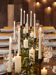 Lights4fun Set of 4 Natural TruGlow Taper Candles With Remote - Image 4 of 4