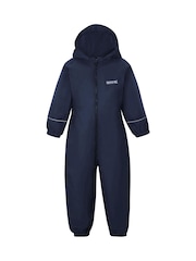 Regatta Blue Kids Waterproof Splosh Puddlesuit - Image 5 of 10