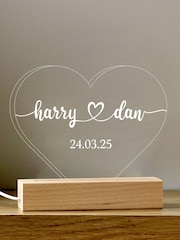Personalised Love Heart Light by Loveabode - Image 4 of 4