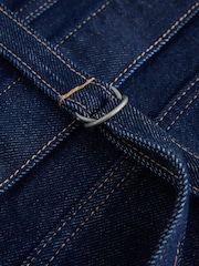 Rinse Blue Belted Fitted Denim Jacket - Image 8 of 8