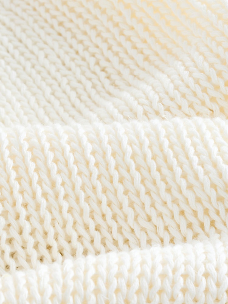 Banana Republic White Oversized 100% Linen Knitted Jumper - Image 7 of 7