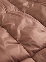 Tan Brown Shower Resistant Padded Longline Coat - Image 10 of 10