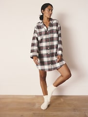 Cream Check Matching Family Christmas Nightshirt - Image 1 of 8