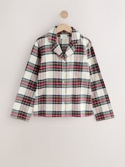 Cream Check Matching Family Christmas Button Through Pyjamas - Image 9 of 15