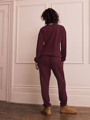 Berry Red Cosy Waffle Long Sleeve Pyjamas - Image 3 of 9
