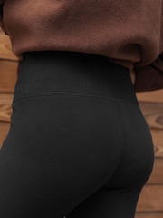 Black Cosy Fleece Leggings - Image 5 of 8