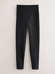 Black Cosy Fleece Leggings - Image 6 of 8
