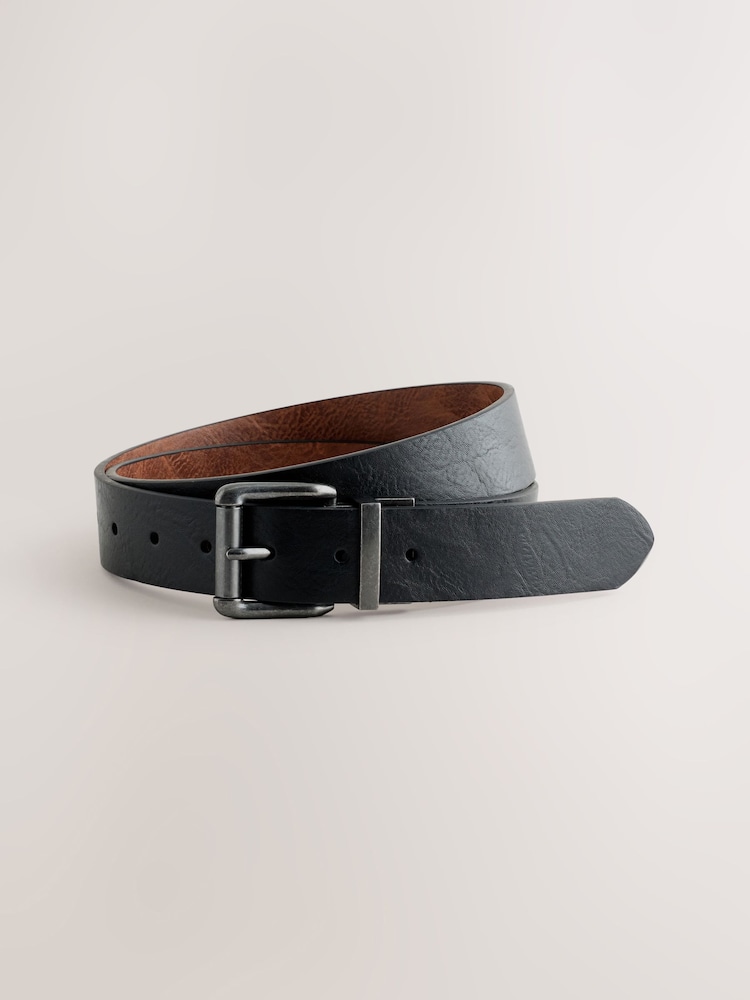 Black Reversible Belt - Image 1 of 7 Black Reversible Belt - Image 1 of 7