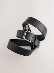 Black Faux Leather Belt - Image 2 of 3