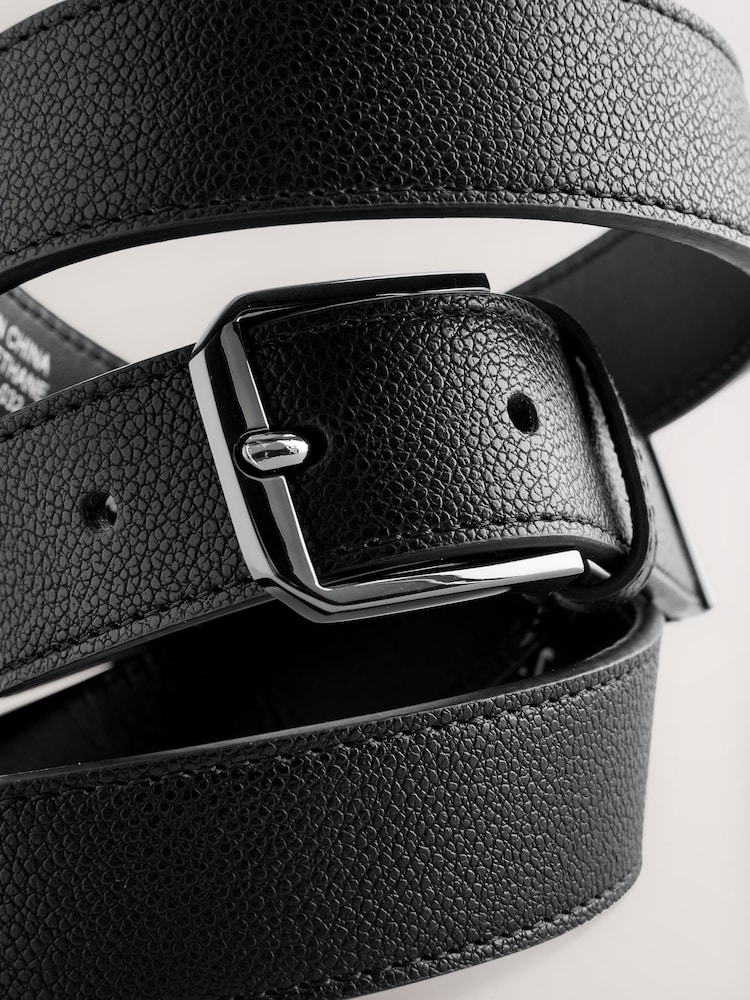 Black Faux Leather Belt - Image 3 of 3