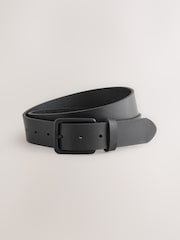 Preto - Cinto de couro casual - Imagem 1 de 3