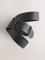 Preto - Cinto de couro casual - Imagem 2 de 3
