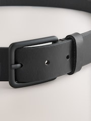 Preto - Cinto de couro casual - Imagem 3 de 3