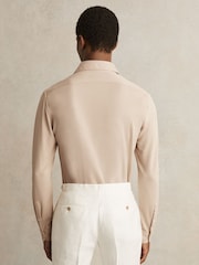 Reiss Stone Bobby Modal-Blend Cutaway-Collar Shirt Regular-Fit - Image 6 of 7