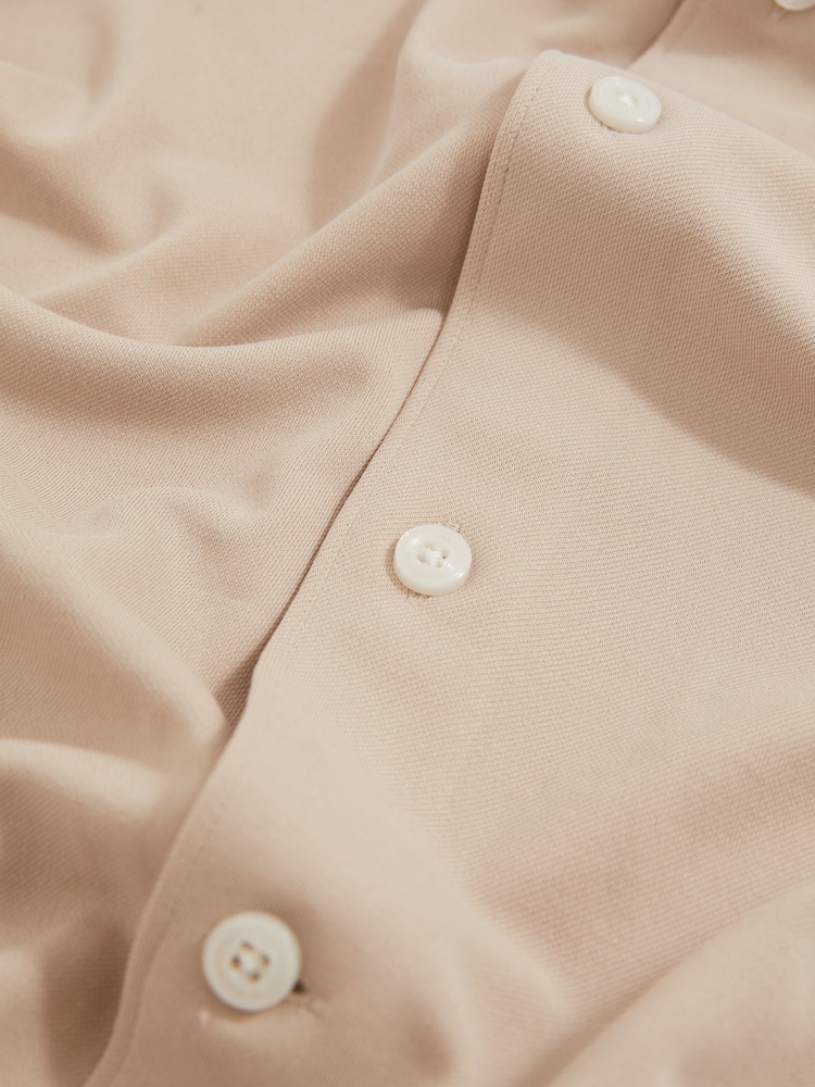 Reiss Stone Bobby Modal-Blend Cutaway-Collar Shirt Regular-Fit - Image 7 of 7