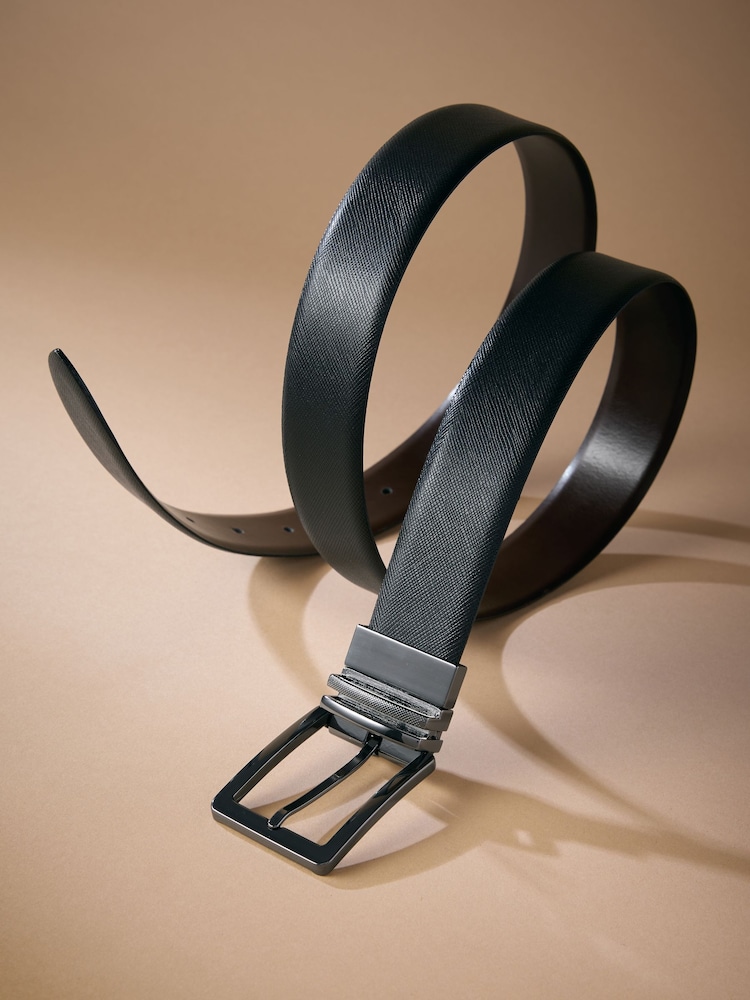 Black Signature Reversable Belt - Image 3 of 3