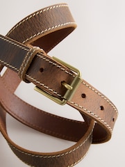Brown Casual Leather Belt - Image 2 of 3