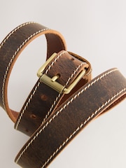 Brown Casual Leather Belt - Image 3 of 3