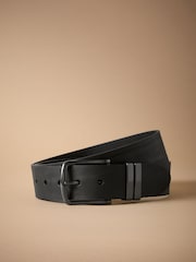 Black Signature Leather Belt - Image 2 of 4