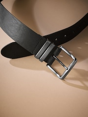 Black Signature Leather Belt - Image 3 of 4