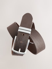 Brown Signature Leather Belt - Image 3 of 4