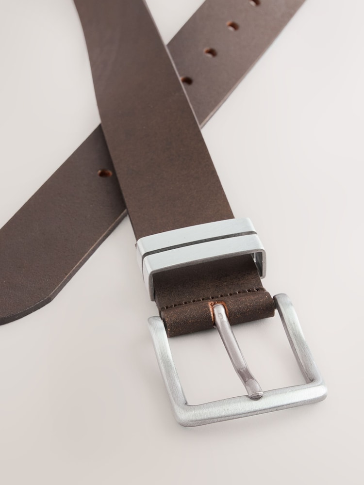 Brown Signature Leather Belt - Image 4 of 4