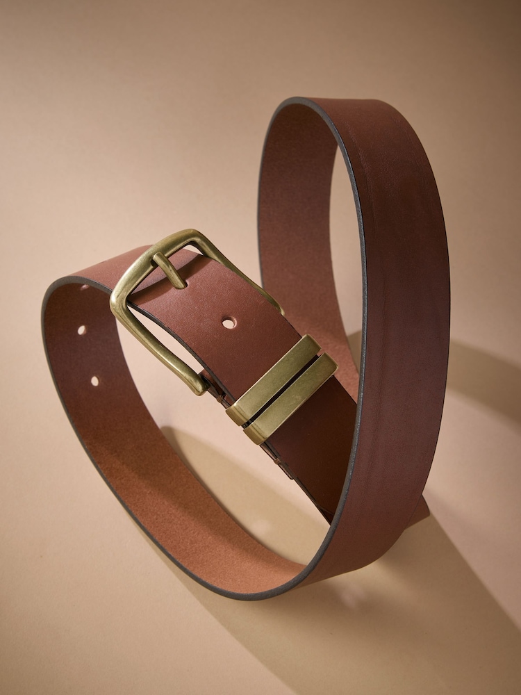 Tan Brown Signature Leather Belt - Image 3 of 3