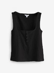 Zwart/wit/neutraal - Textured Henley Detail Tank 3 Pack - Image 5 of 5