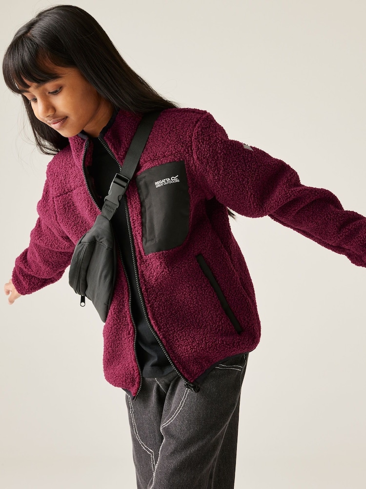 Regatta Pink Junior Frankie Warm Full Zip Fleece - Image 1 of 9