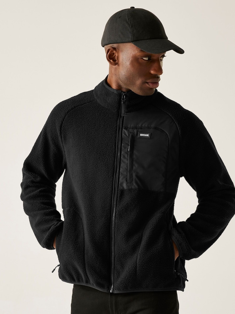 Regatta Black Frankie Borg Full ZipFleece - Image 1 of 4