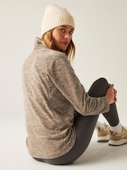 Regatta Brown Mayse Full Zip Marl Fabric Fleece - Image 2 of 7