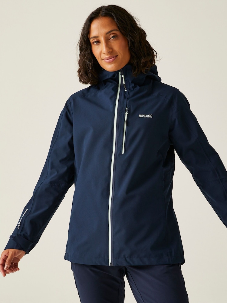 Regatta Blue Birchdale II Isotex Stretch 15000 Waterproof Full Zip Jacket - Image 1 of 9