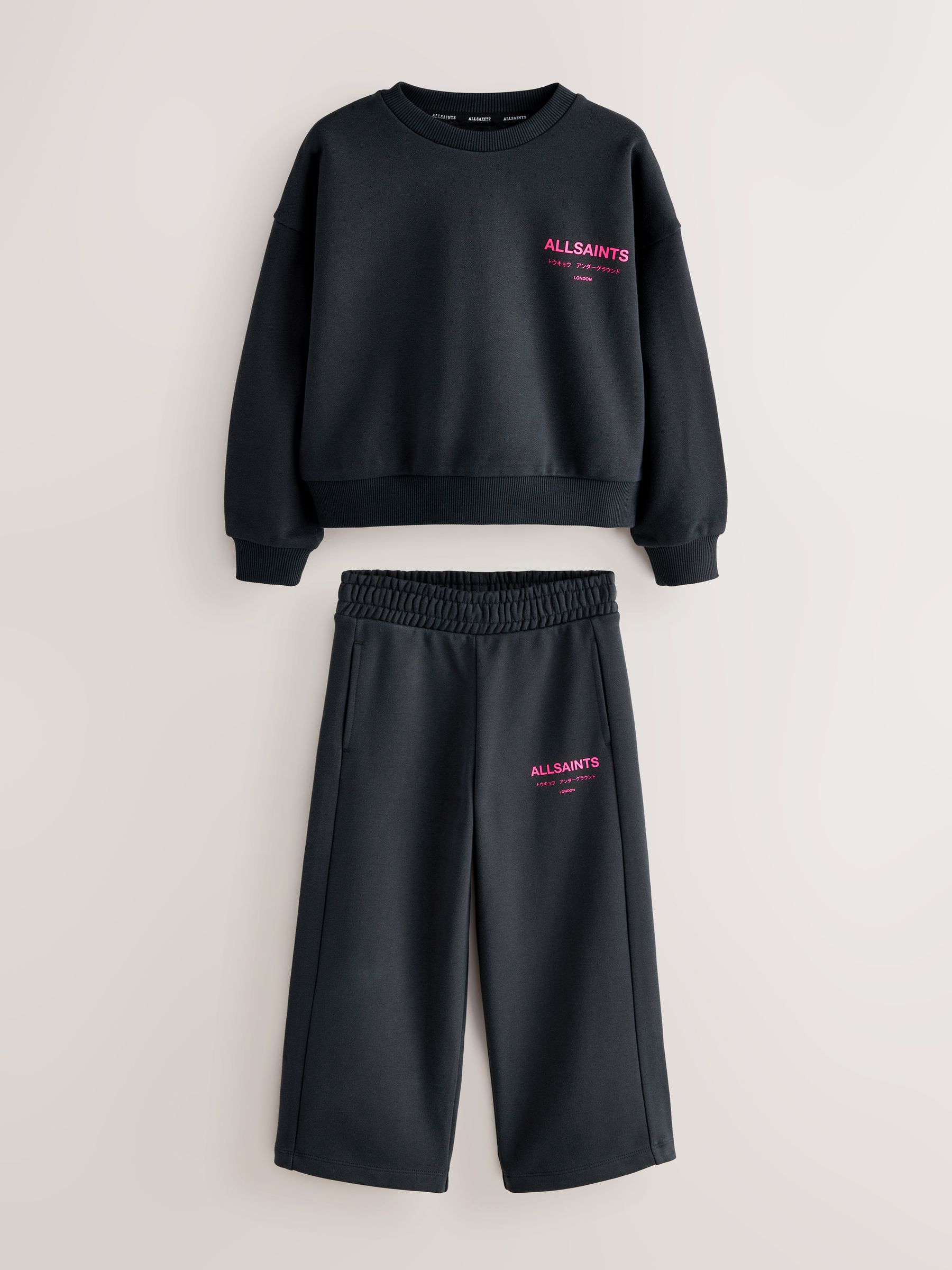 rough&swell 『HORIZON SWEAT』 半袖スウェット S Buy smALLSAINTS Black Underground Sweatshirt and Wide Leg Joggers