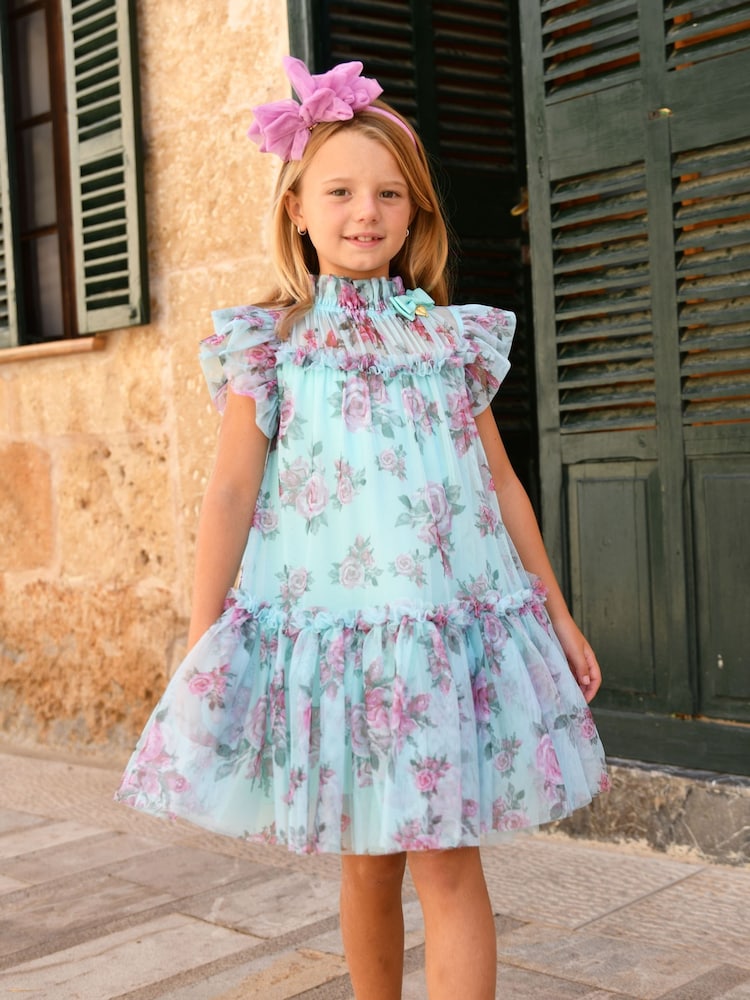 Angels Face Green Marigold Roses Dress - Image 1 of 3