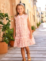 Angels Face Pink Tilly Sequin Flower Tulle Dress - Image 1 of 3