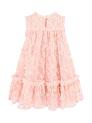 Angels Face Pink Tilly Sequin Flower Tulle Dress - Image 3 of 3