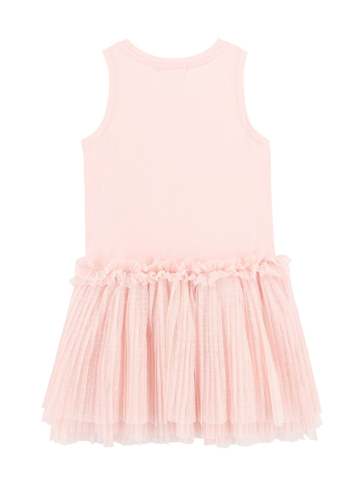 Angels Face Pink Austin Crystal Bow Tulle Dress - Image 3 of 3