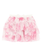 Angels Face Abbie Roses Tulle White Skirt - Image 2 of 2