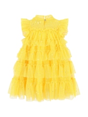 Angels Face Yellow Mitzi Sparkle Tiered Dress - Image 3 of 3