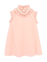 Angels Face Pink Aphrodite Pearl Collar Dress - Image 1 of 2
