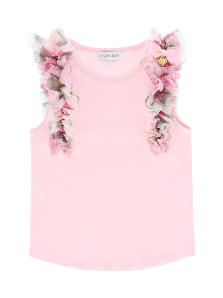 Angels Face Pink Toni Ruffle Top - Image 2 of 3 Angels Face Pink Toni Ruffle Top - Image 2 of 3