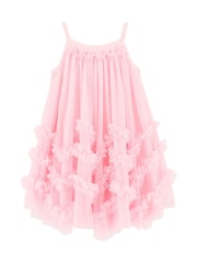 Angels Face Pink Zig-Zag Tulle Dress - Image 3 of 3