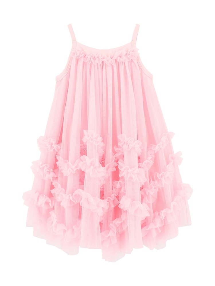 Angels Face Pink Zig-Zag Tulle Dress - Image 3 of 3