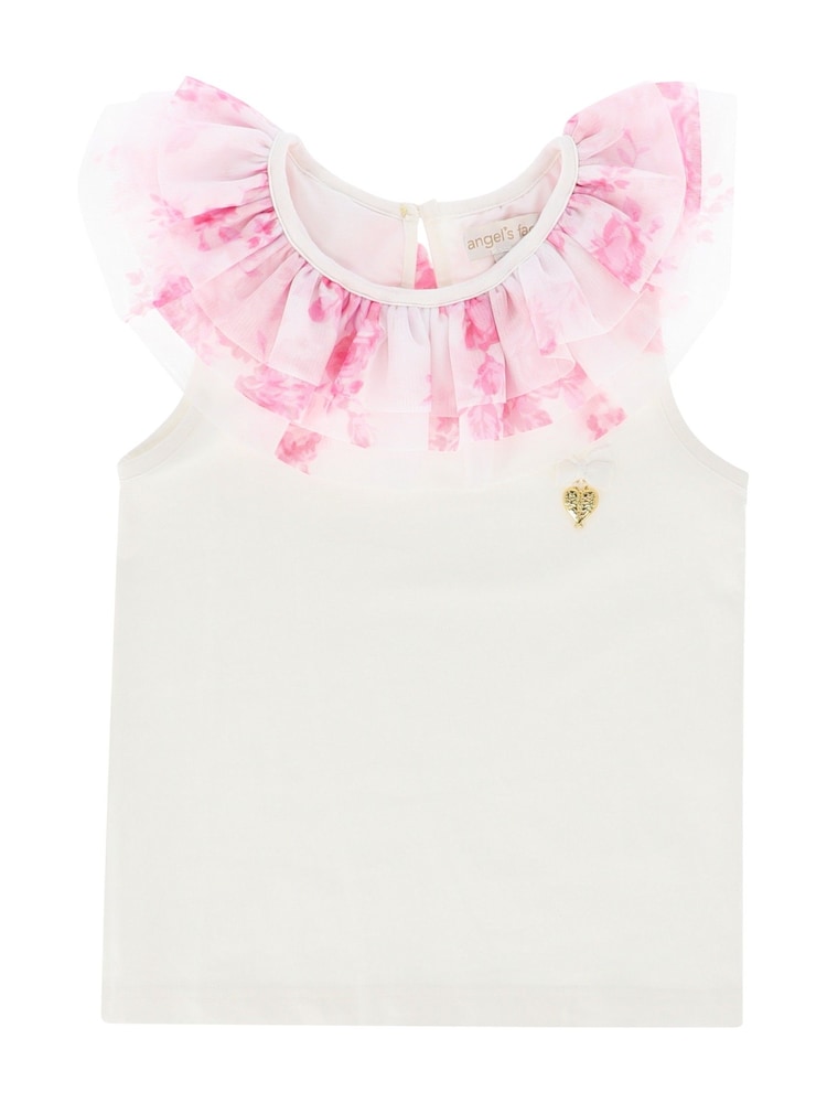 Angels Face Marlene Roses White Ruffle Top - Image 2 of 3