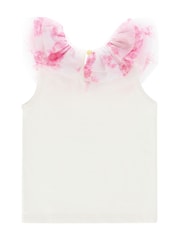 Angels Face Marlene Roses White Ruffle Top - Image 3 of 3