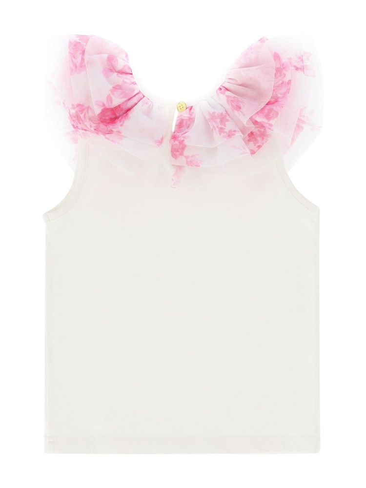 Angels Face Marlene Roses White Ruffle Top - Image 3 of 3