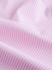 Pink/White Stripe Fitted Stretch Essential Long Sleeve Shirt - Image 4 of 4