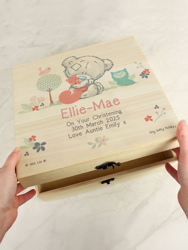 Personalised Tatty Teddy Woodland Animal Keepsake Box by PMC - Image 3 of 3